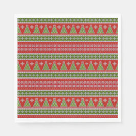 Guardanapo De Papel Natal Red Holidays Moderno