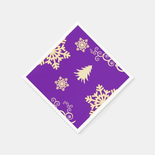 Guardanapo De Papel Natal roxo (Canto)