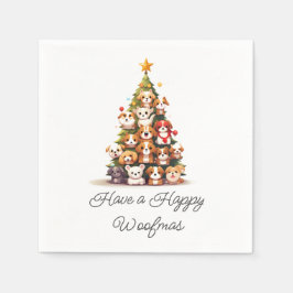 Guardanapo De Papel Natal simples para cães
