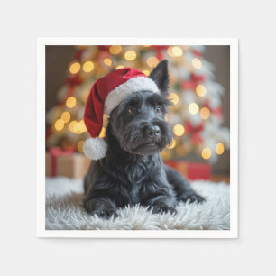 Guardanapo De Papel Natal - Terrier on fur