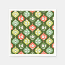 Natal Vermelho e Verde Meio século Retro