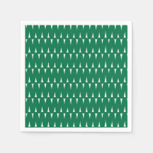 Natalina Retro Verde Brilhante Linhas Onduladas Na