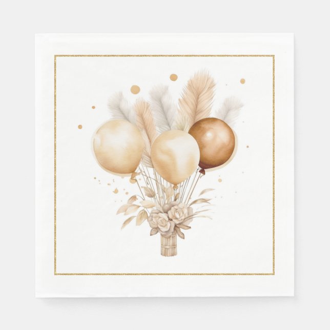 Guardanapo De Papel Nativo Americano de Bebê Napkins (Frente)