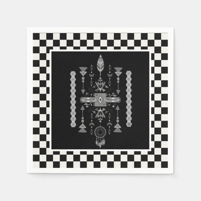 Guardanapo De Papel Nativos design (Frente)