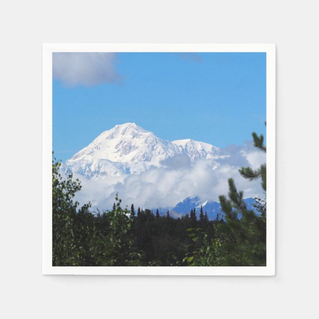 Guardanapo De Papel Nature Alaska Denali Scenery Foto (Frente)