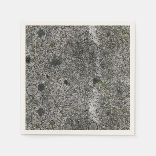 Guardanapo De Papel Nature Granite Rock com Green Moss (Frente)