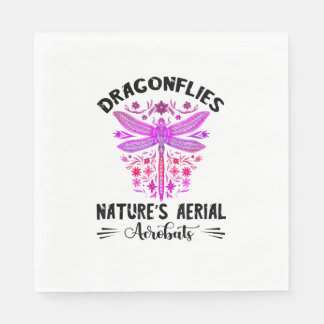 Guardanapo De Papel Nature Insett Nature's Aerial Acrobat Dragonflies