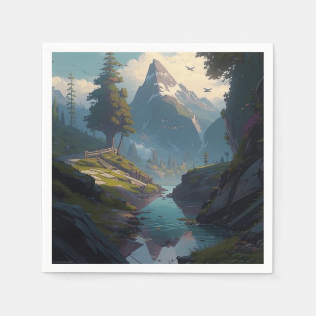 Guardanapo De Papel Natureza 20. (Frente)