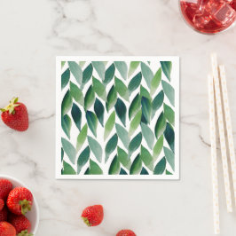 Guardanapo De Papel Natureza Boêmica Verde Exótica Moderna