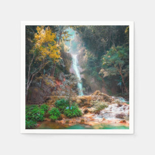 Guardanapo De Papel Natureza Cena Fantasia Cascata