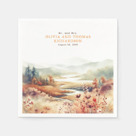 Guardanapo De Papel Natureza de queda delicada elegante