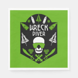 Guardanapo De Papel naufrágios de mergulho no mar