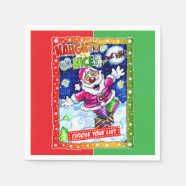 Guardanapo De Papel Naughty or nice, choose your list