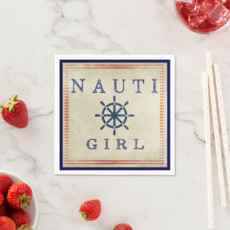 Guardanapo De Papel Nauti Girl Coaster Paper Napkin