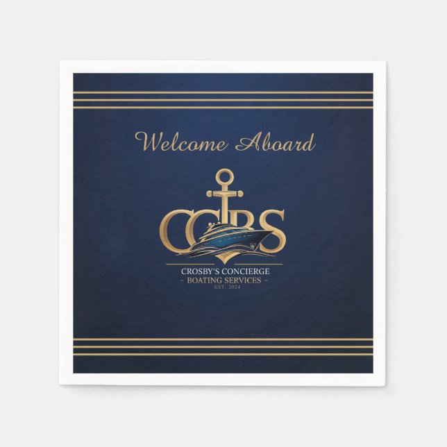 Guardanapo De Papel Nautica CCBS Merch.l Napkin (Frente)