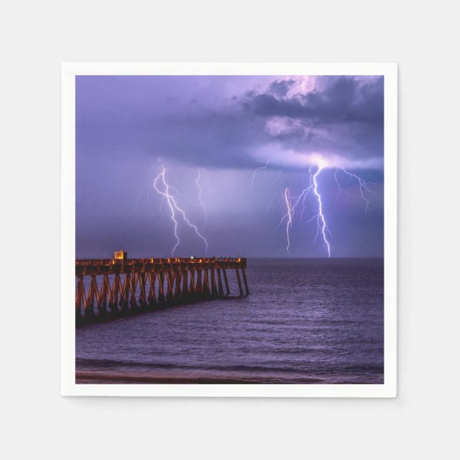 Guardanapo De Papel Navarre Florida Lightning Storm (Frente)