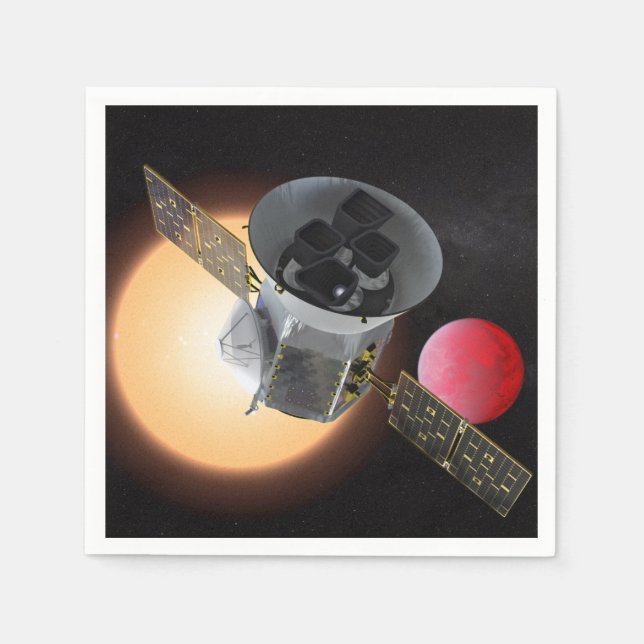 Guardanapo De Papel Nave espacial Caçadora do Planeta TESS (Frente)