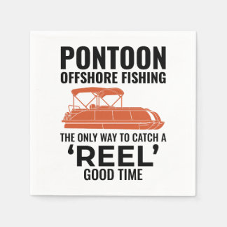 Guardanapo De Papel Navio Pontoon Capitão Barco Pontooning Pesca
