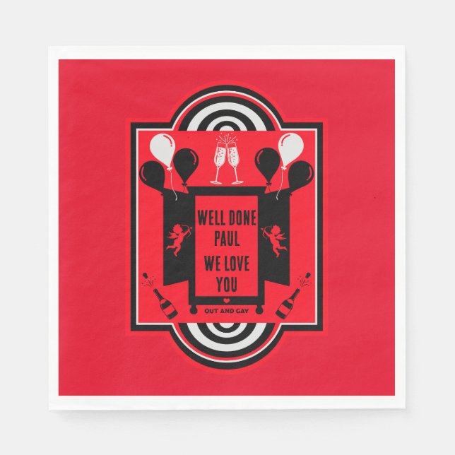 Guardanapo De Papel NCOD do Dia Nacional de Saída (Frente)