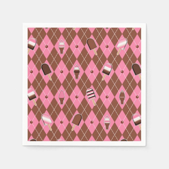 Guardanapo De Papel Neapolitan Stickers Argyle-PAPKINS DE PARTIDO (Frente)