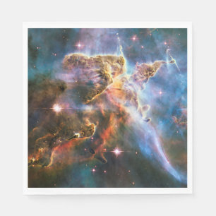 Guardanapo De Papel Nebulosa da galáxia espacial. Estrelas do univers