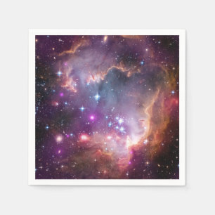 Guardanapo De Papel Nebulosas Roxas Galácticas do Espaço Exterior