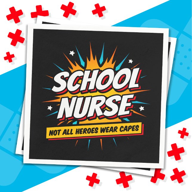 Guardanapo De Papel Nem Todos Heróis Vestem Capes Enfermeira Apreciaçã (Criador carregado)