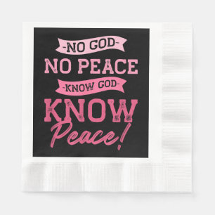 Guardanapo De Papel Nenhum Deus, Nenhuma Paz, Conheça Deus, Conheça a