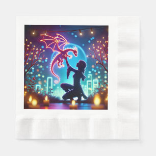 Guardanapo De Papel  neon dragon trainer