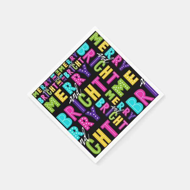 Guardanapo De Papel Neon Feliz e Brilho (Canto)