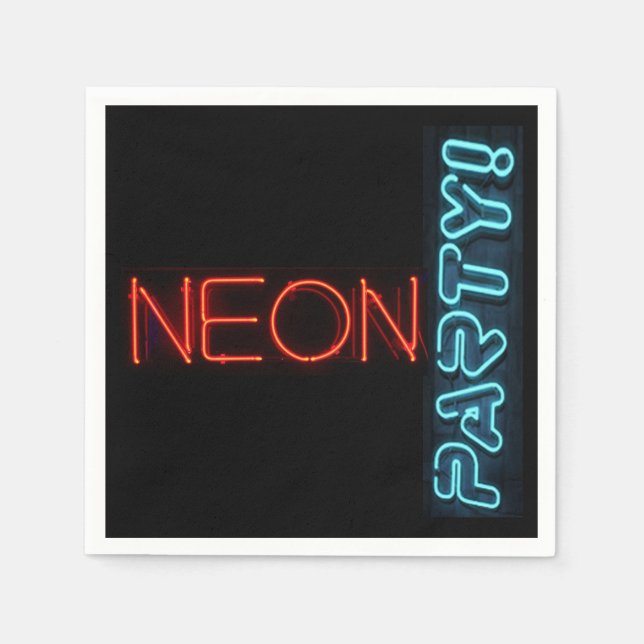 Guardanapo De Papel Neon Party Cocktail Napkin (Frente)