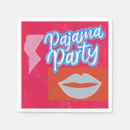 Guardanapo De Papel Neon Preppy Pajama