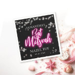 Guardanapo De Papel Neon-Themed Bat Mitzvah, Rosa-Quente<br><div class="desc">Estamos entusiasmados em apresentar nossa suíte moderna de inspiração neonográfica para um Bar brilhante ou Bat Mitzvah! Esta coleção divertida inclui tudo o que você precisa, desde guardanapos e placas de papel a um sinal de boas-vindas e muito mais. Se você tiver alguma dúvida ou precisar de ajuda com a...</div>