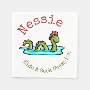 Guardanapo De Papel Nessie, o monstro do Ness Loch