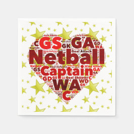 Guardanapo De Papel Netball - Papel de Partido Pensado Napkin