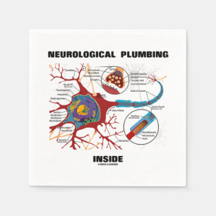 Guardanapo De Papel Neurologia Canalização Dentro Neuron Synapse Humor