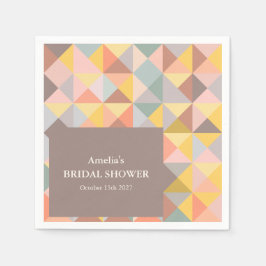 Guardanapo De Papel Neutros Rústicos de Outono Personalizados Chá de N