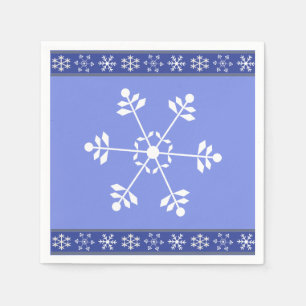 Guardanapo De Papel Neve Azul e Branca - Nápoles #HolidayZ