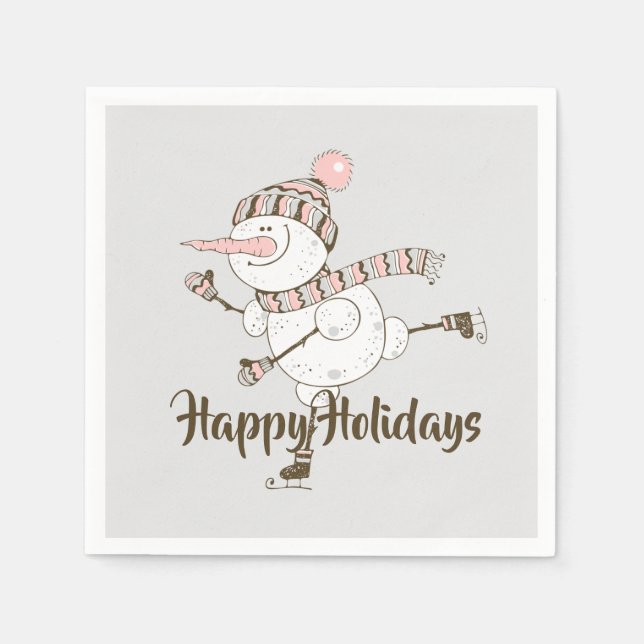 Guardanapo De Papel Neve De Pé De Gelo Whimsso (Frente)