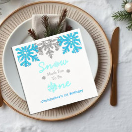 Guardanapo De Papel Neve Muito Divertida Para Ser Um primeiro aniversa