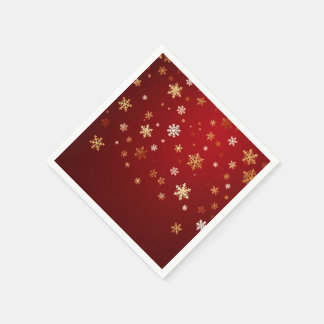 Guardanapo De Papel Neve Tradicional queda: Floco de Neve de Natal Nap