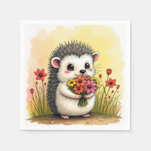 Guardanapo De Papel Nevoeiro com Buquê de flores
