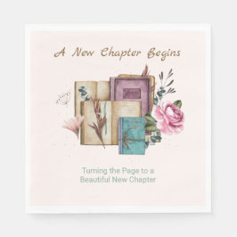 Guardanapo De Papel New Chapter Begins Floral New Beginnings