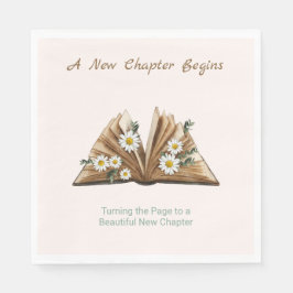 Guardanapo De Papel New Chapter Begins Turning the Page Floral