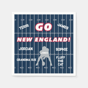 Guardanapo De Papel New England Futebol Fan Paper Napkin