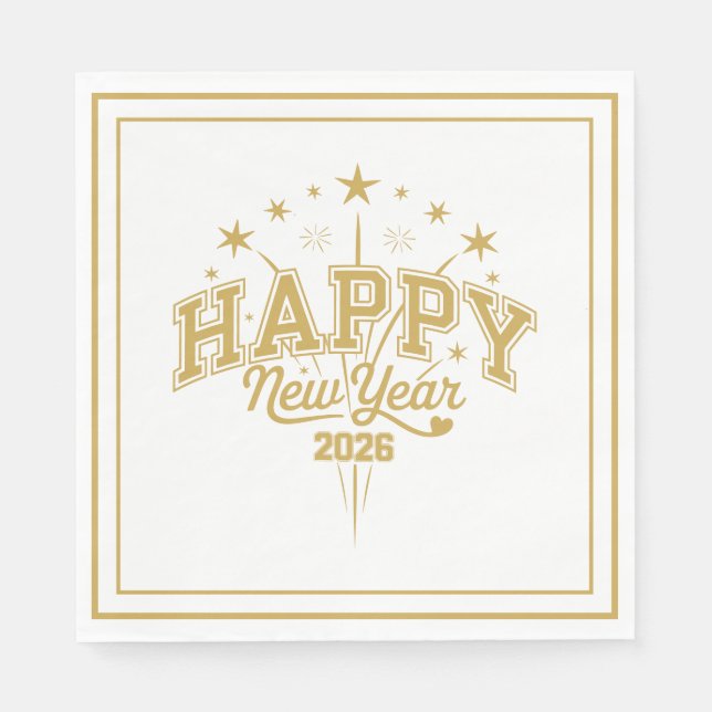 Guardanapo De Papel New Year (Frente)