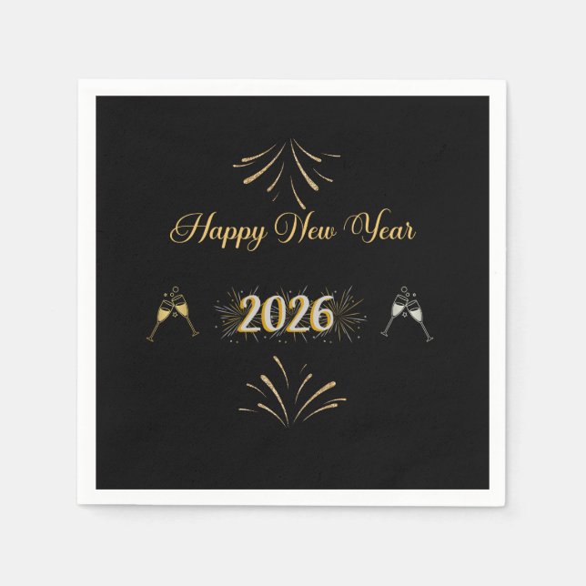 Guardanapo De Papel New Year Sparkle Paper Napkin (Frente)