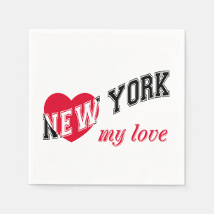 Guardanapo De Papel New York meu amor
