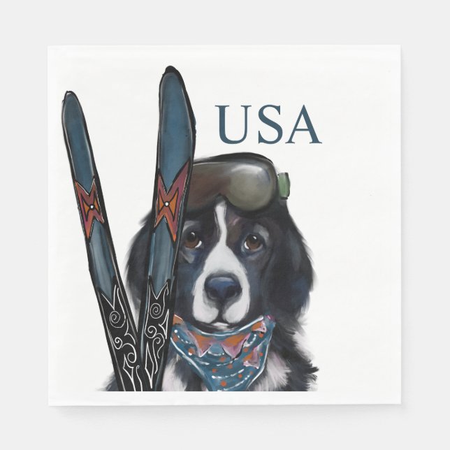 GUARDANAPO DE PAPEL NEWFOUNDLAND DOG  (Frente)