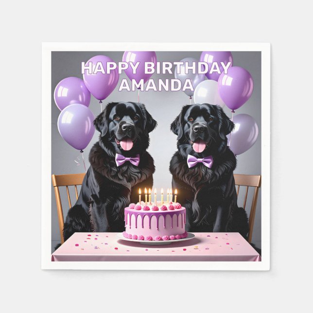 Guardanapo De Papel Newland Dog Birthday (Frente)